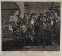 KG 06287
<br/>
Inwijdingsritueel schildersbent te Rome
<br/>
<em>Pool, Matthijs (1676-1740)</em>